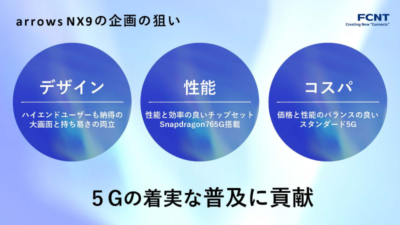cont204_o 【富士通】arrows NX9を発表「5G時代のリーディングカンパニーを目指していきたい」