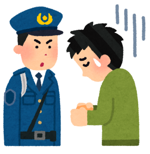police_jisyu-480x495 【自動車】交通違反の罰金って、ずっとうっかり払い忘れ続けたらどうなるの？