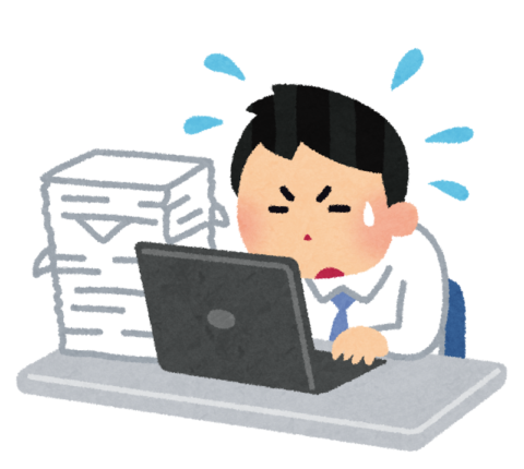 isogashii_man-1-480x430 【悲報】管理職「残業100時間はまずいね、今月は60時間ってことにして来月に回しちゃおう！」先輩「はい！」→結果
