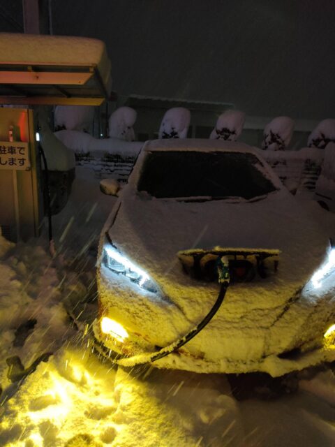 X173DEY-480x640 【悲報】電気自動車、エンジンの廃熱が無く雪が溶けないため大雪で死亡