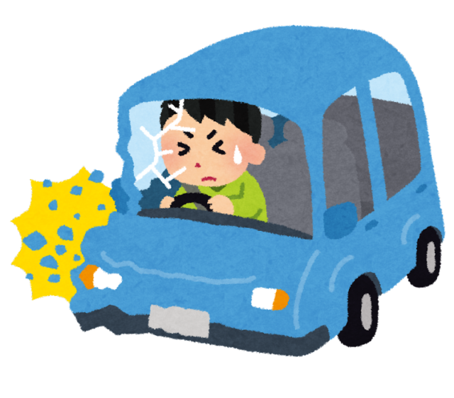 koutsu_jiko_car_man-640x562 【自動車】ワイ最近免許取ったばっかりやけど、お前らって車ぶつけたことある？
