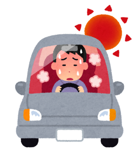 car_summer_atsui-480x525 【朗報】車さん、猛暑のおかげで無料サウナに大変身