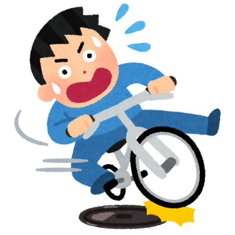 jiko_manhole_jitensya-480x480 教習所のおっちゃん「自転車乗るときと同じ感じで～」ワイ「自転車乗れないんですよね」