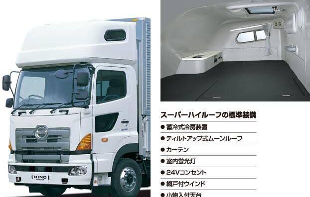 【画像】トラック運転席の上部分の正体、遂に明かされるｗｗｗｗｗｗ